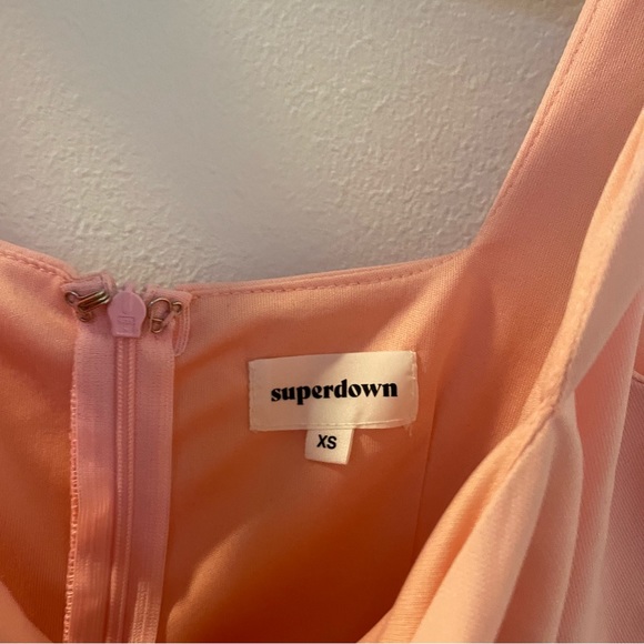 ❌ SOLD ❌ Superdown Square Neck Baby Pink Mini Dress - Picture 6 of 7